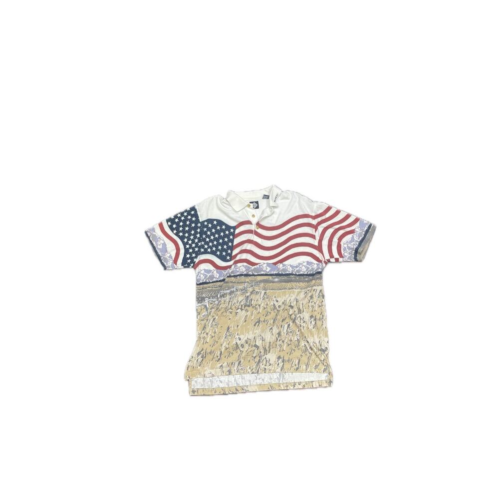 Tabasco Men’s Camo American Flag Polo